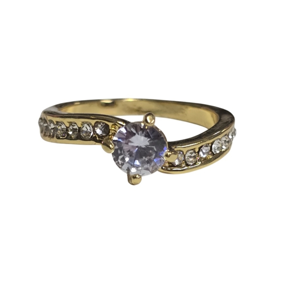 Gold Plated Cluster Ring